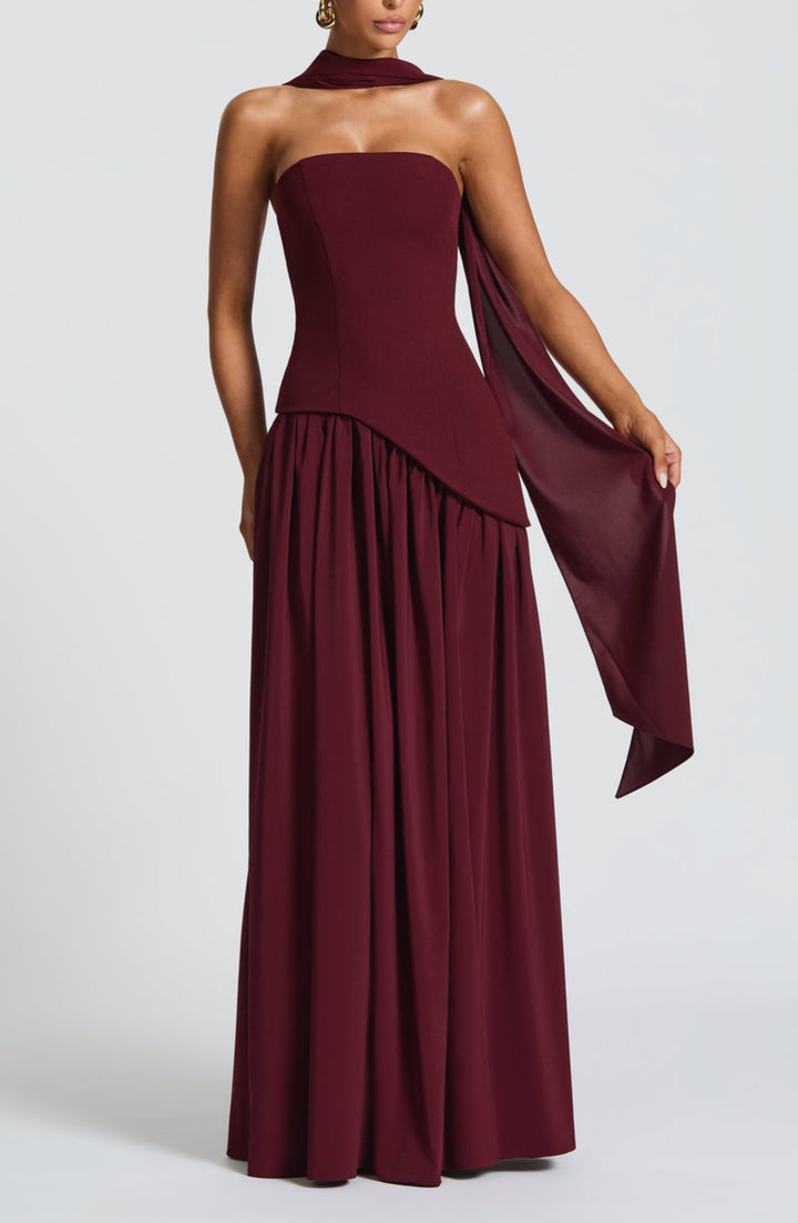 Orlina Maxi Dress - Black/White