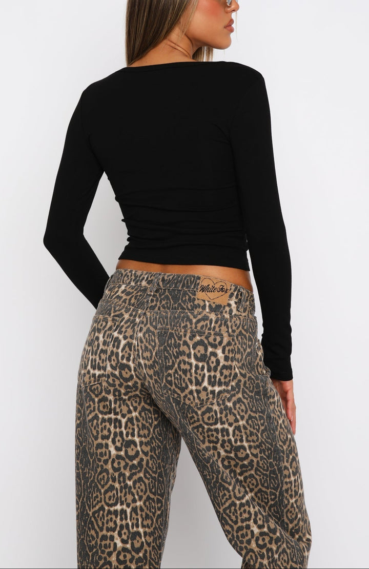 Samira Long Sleeve Top Black