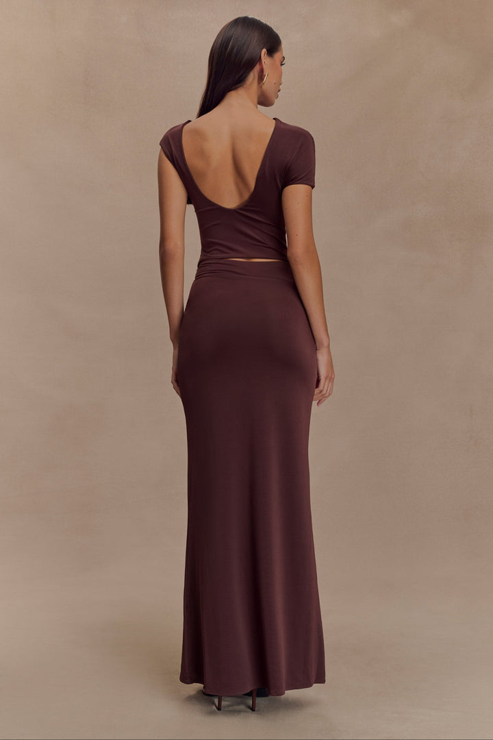 Lucia Slinky Twist Top & Maxi Skirt Set