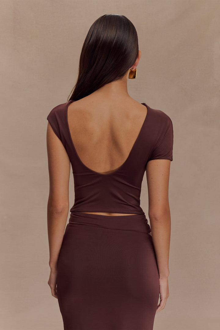 Lucia Slinky Twist Top & Maxi Skirt Set