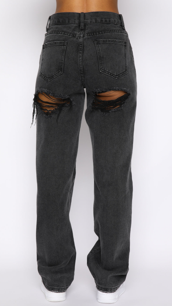 Callista Mid Rise Straight Leg Jeans in blue Wash