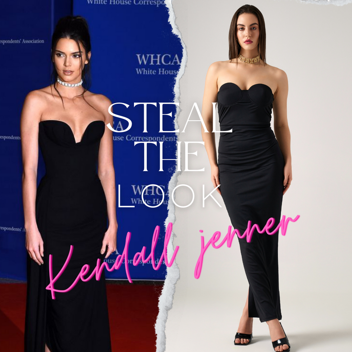 LUCIA BLACK STRAPLESS MAXI DRESS
