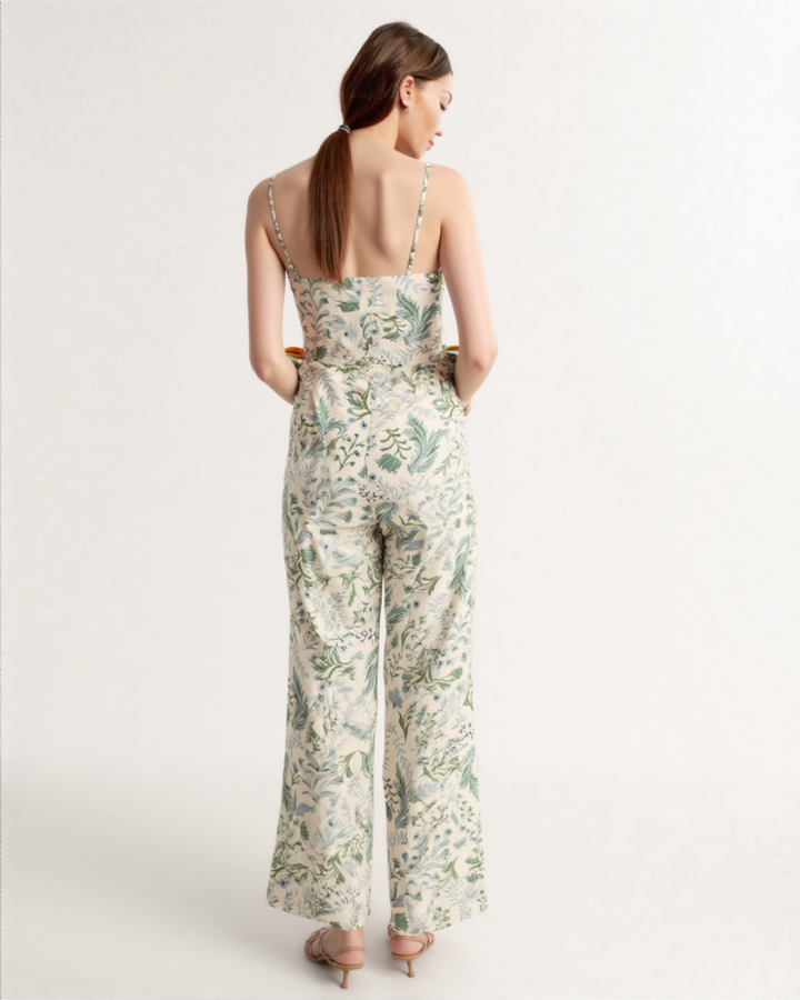 Soita Printed jumpsuit in OffWhite
