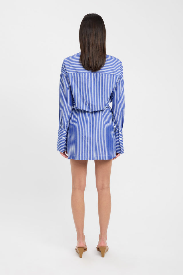 Jemina Shirt Dress in Blue