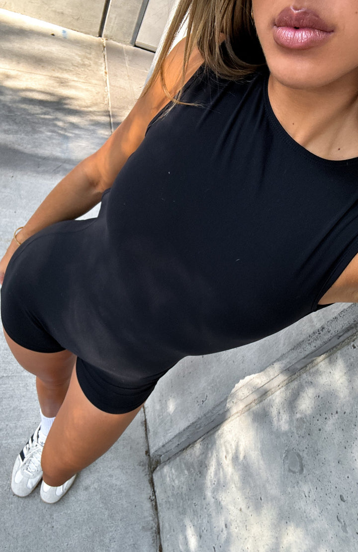 Malvina More Than Me Playsuit Black