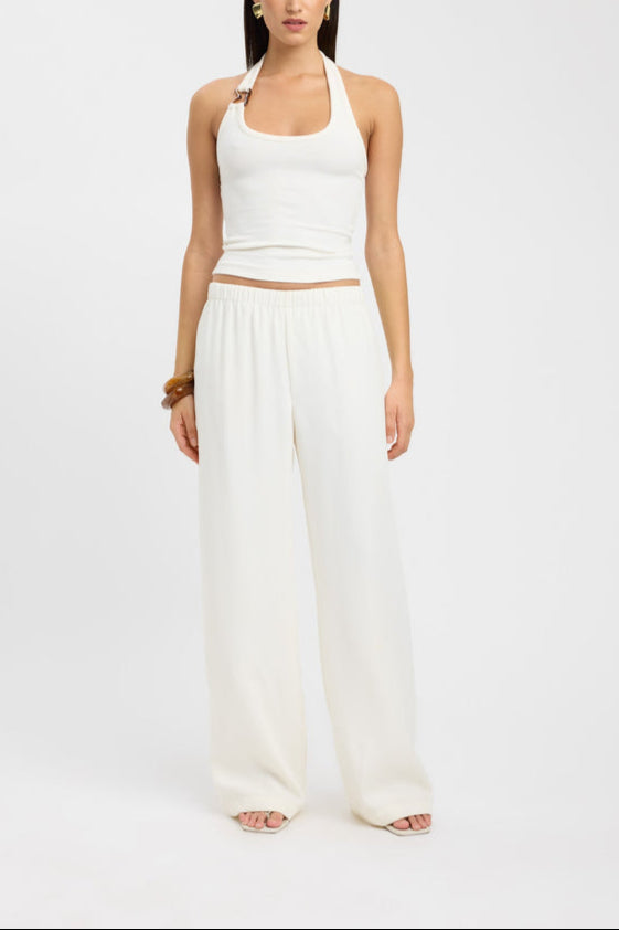Elvira One Shoulder Top in White