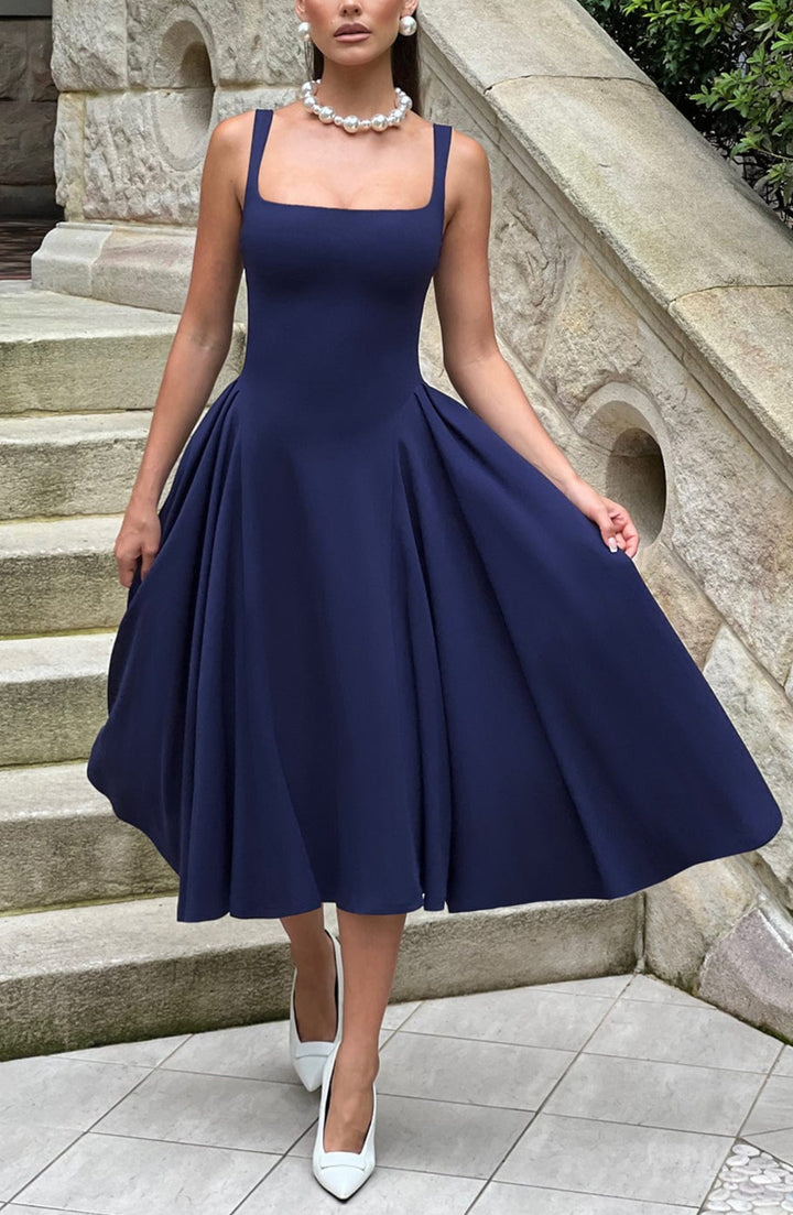Pavlina Midi Dress in Wine