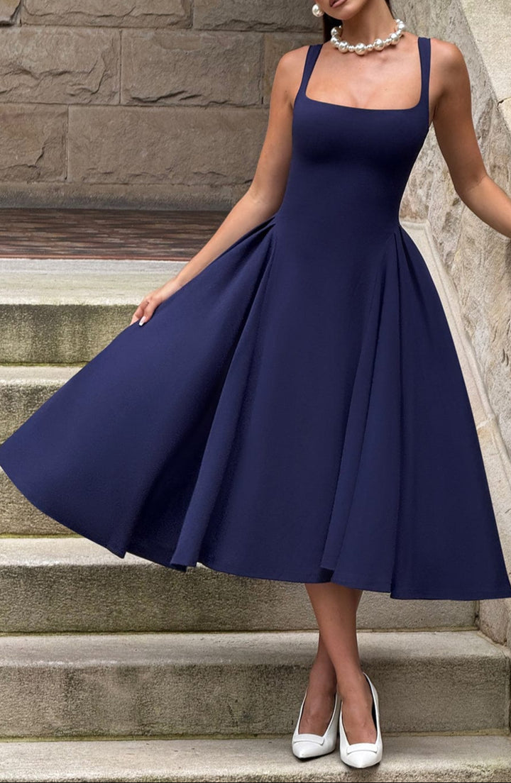 Pavlina Midi Dress in Wine