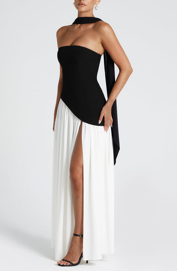 Orlina Maxi Dress - Black/White