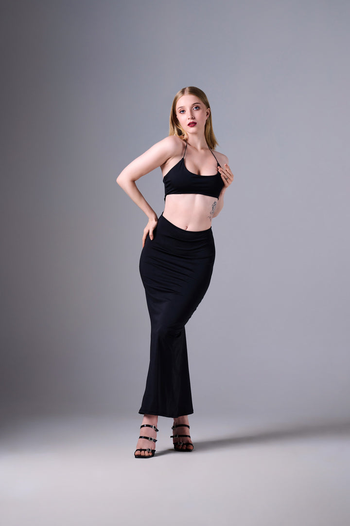 Sienna Cut Out Maxi Dress in Black