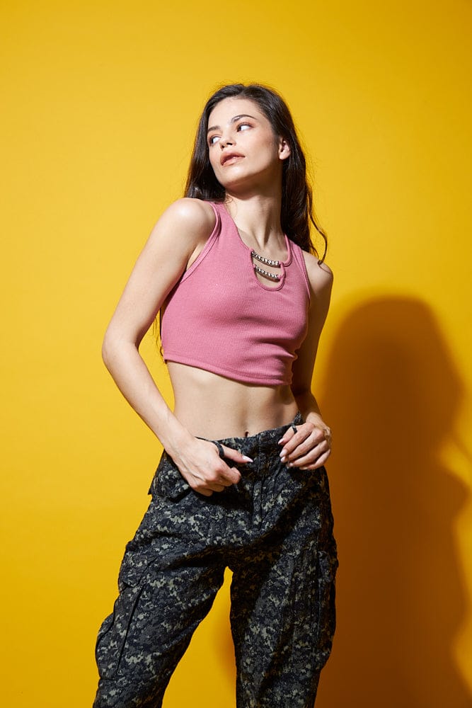 Talk behind my back the beauty crop top