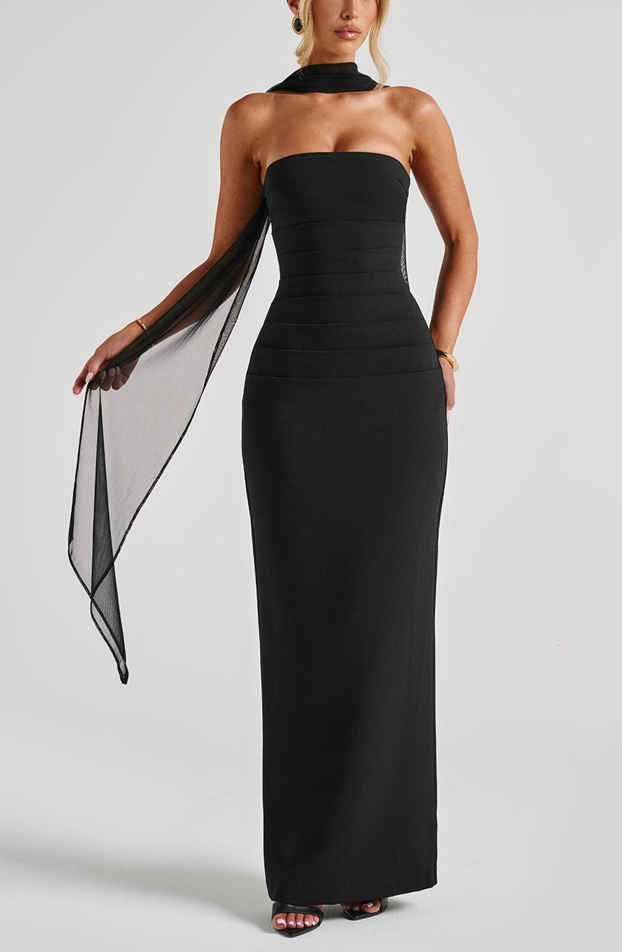 Ninel Maxi Dress in Black