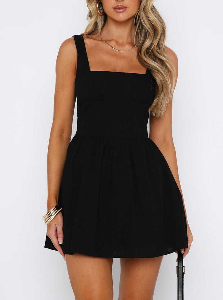 Sophia A line Mini Dress in Black
