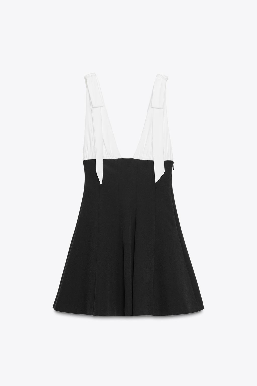 Zinnia Contrast mini Dress