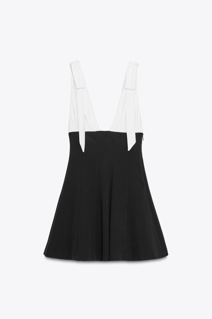 Zinnia Contrast mini Dress