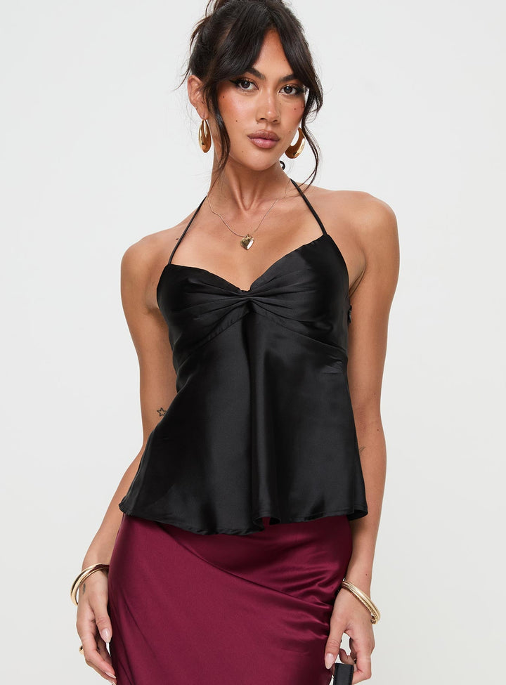 Rebel Heart Top in black