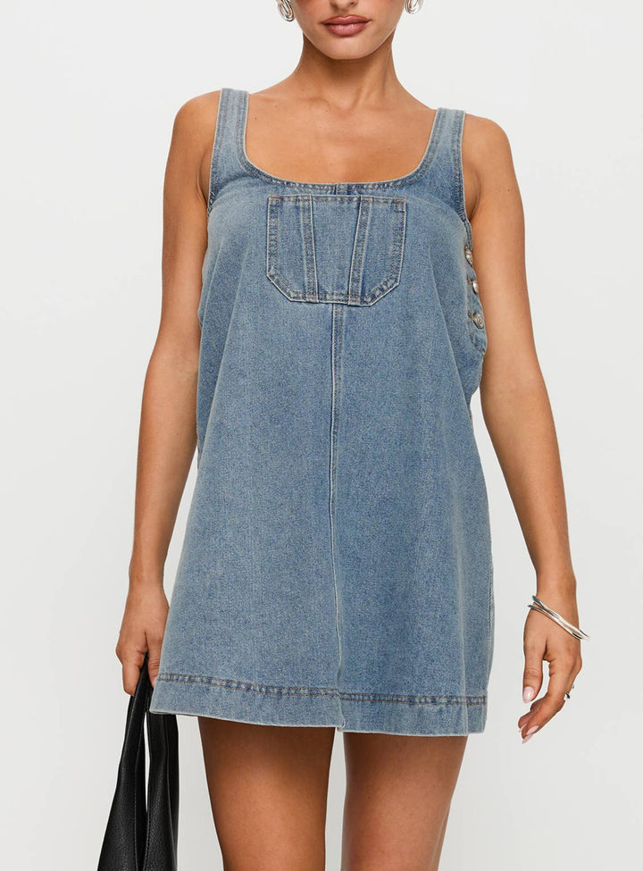 Blue Muse Denim Short Dress