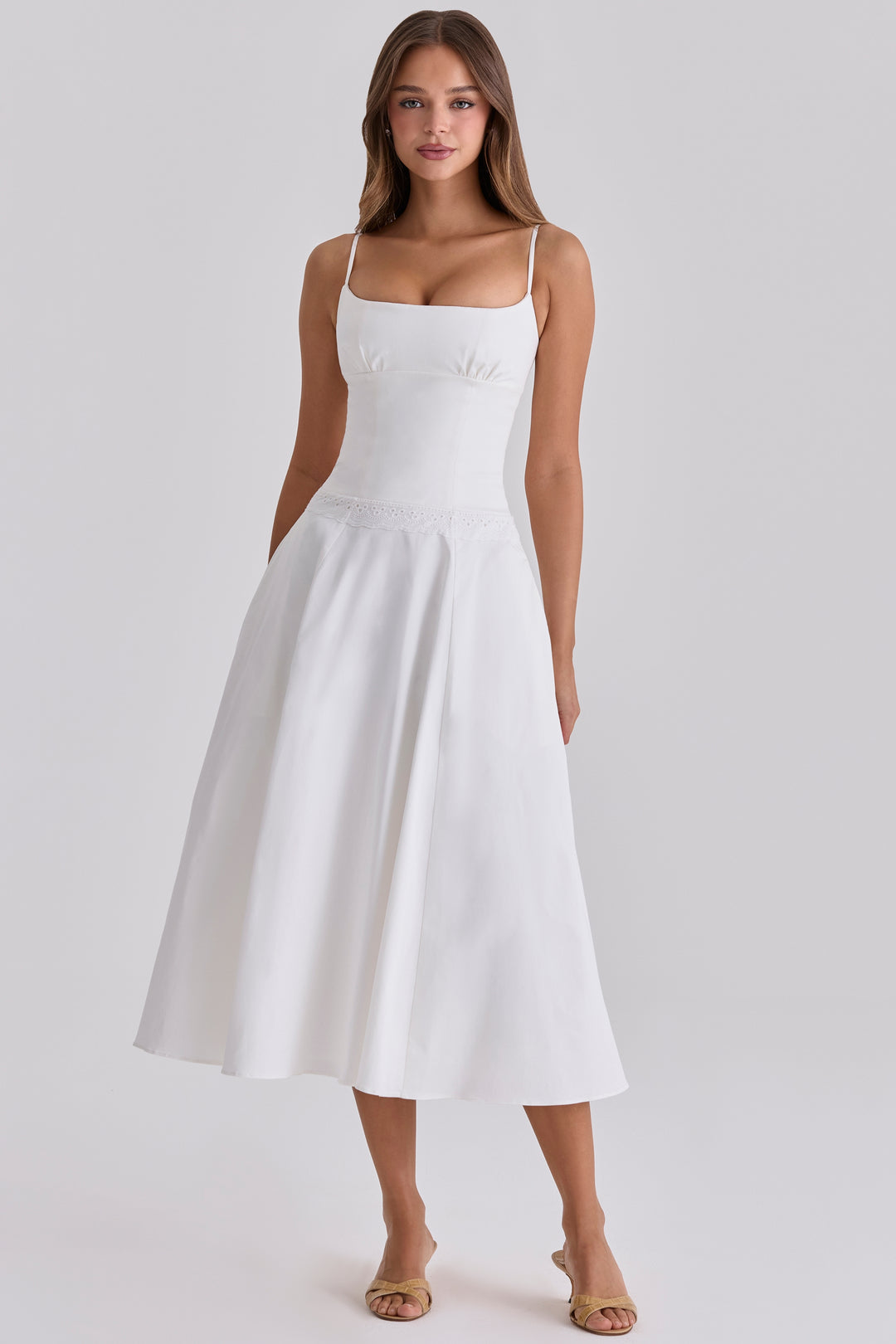 Pearl Bloom Midi Dress