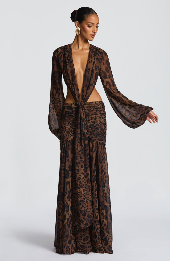 Savannah Allure Cut-Out Maxi Dress