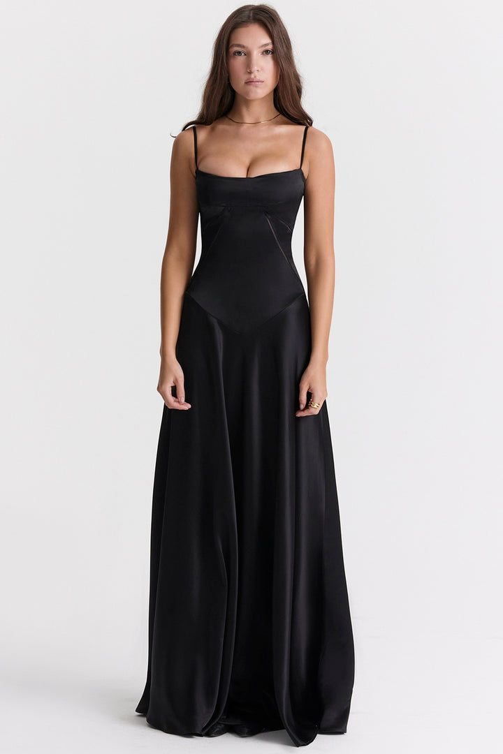 Angelique Maxi Dress in Black