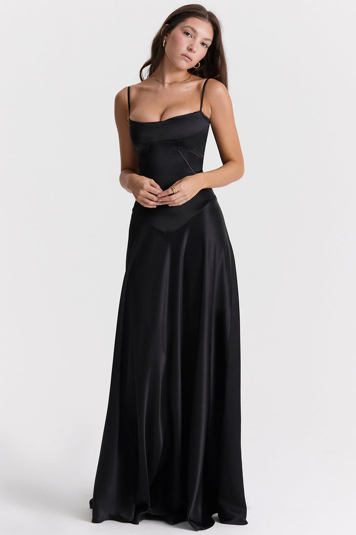 Angelique Maxi Dress in Black