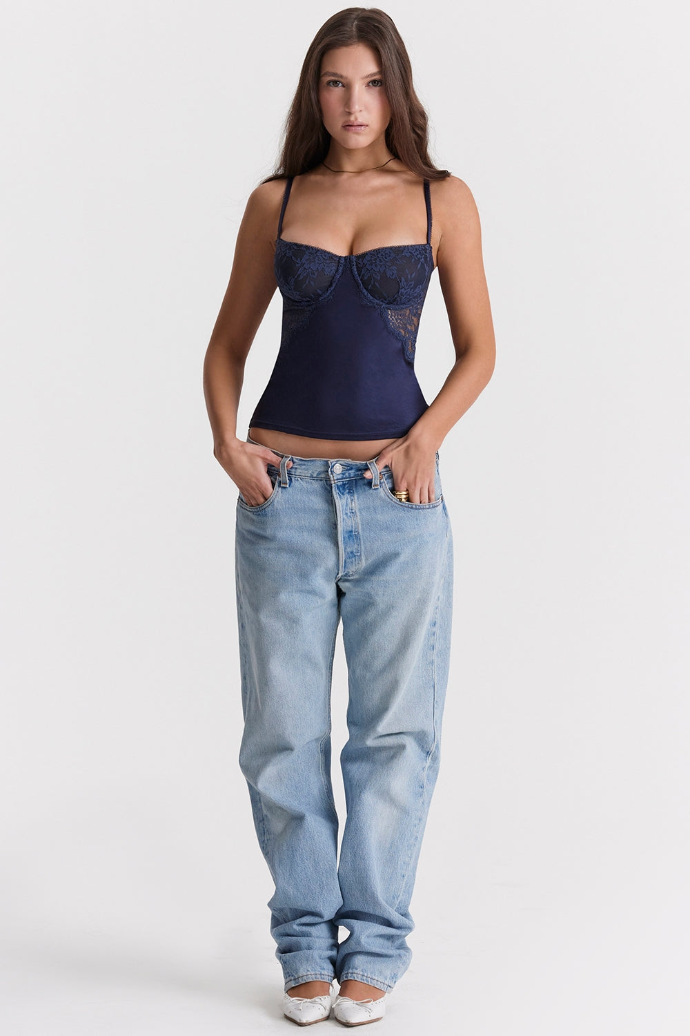 Amelisse Lace Bustier Top