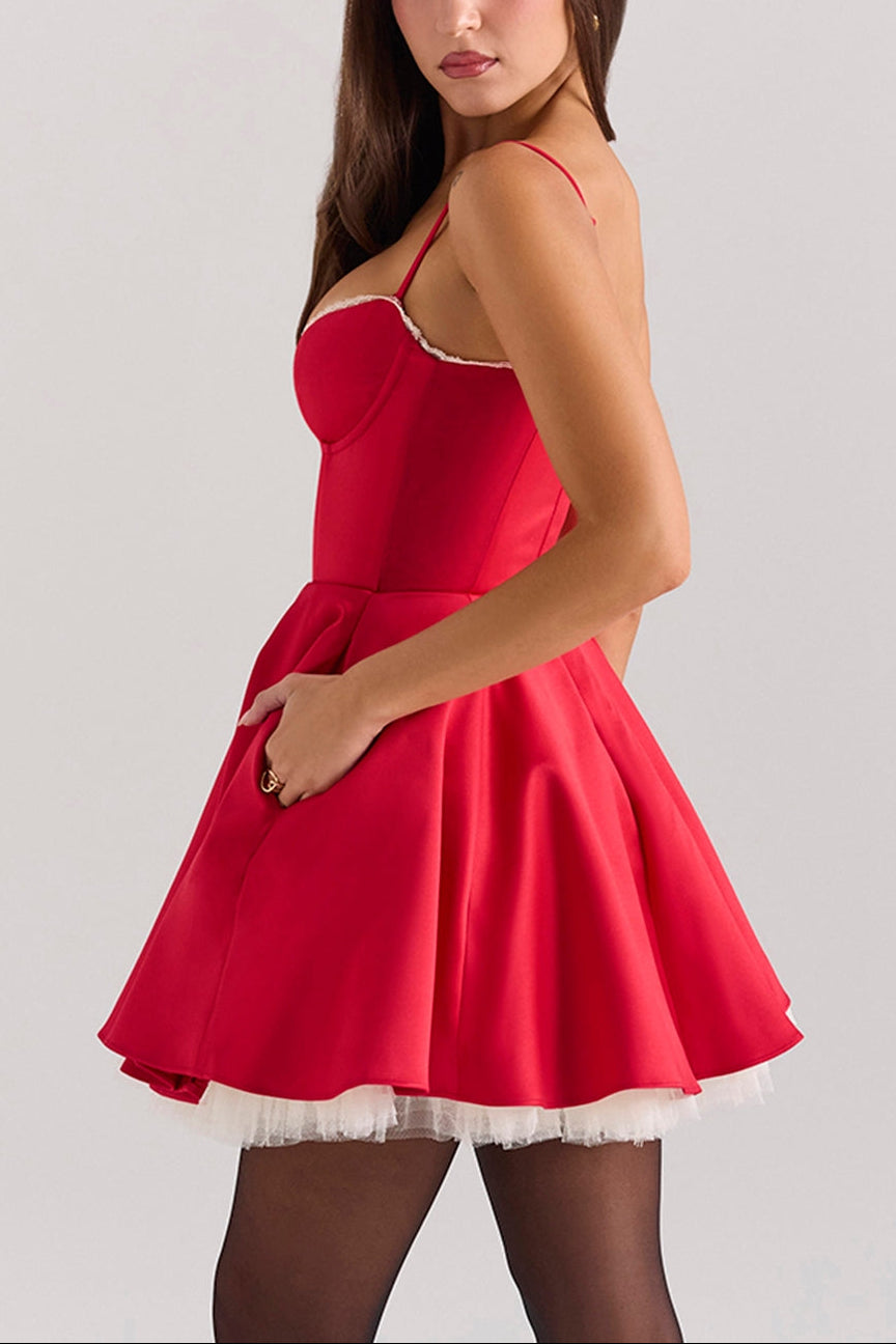 Julie Mini Satin Dress