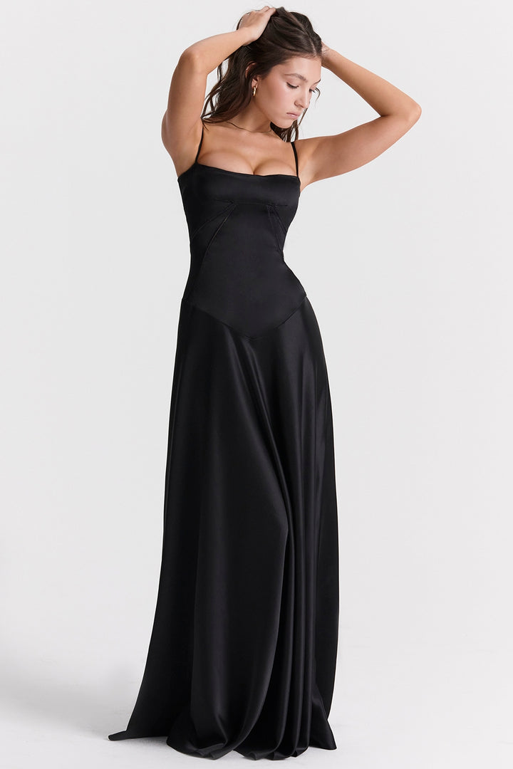 Angelique Maxi Dress in Black