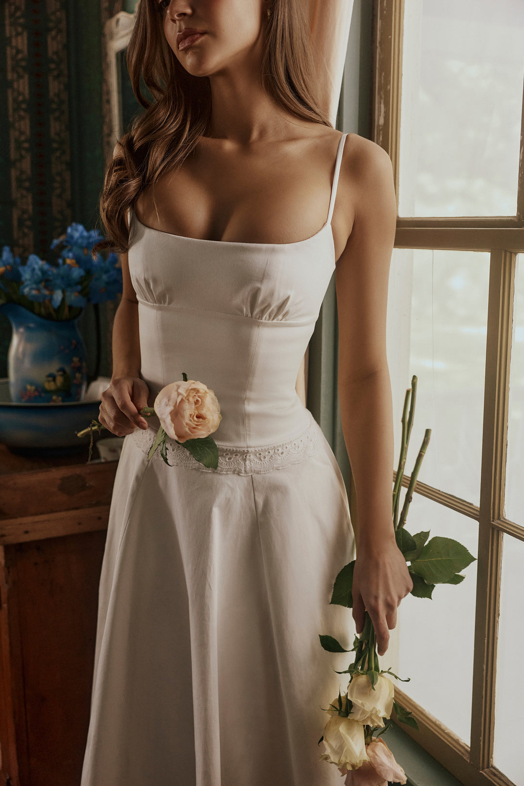 Pearl Bloom Midi Dress