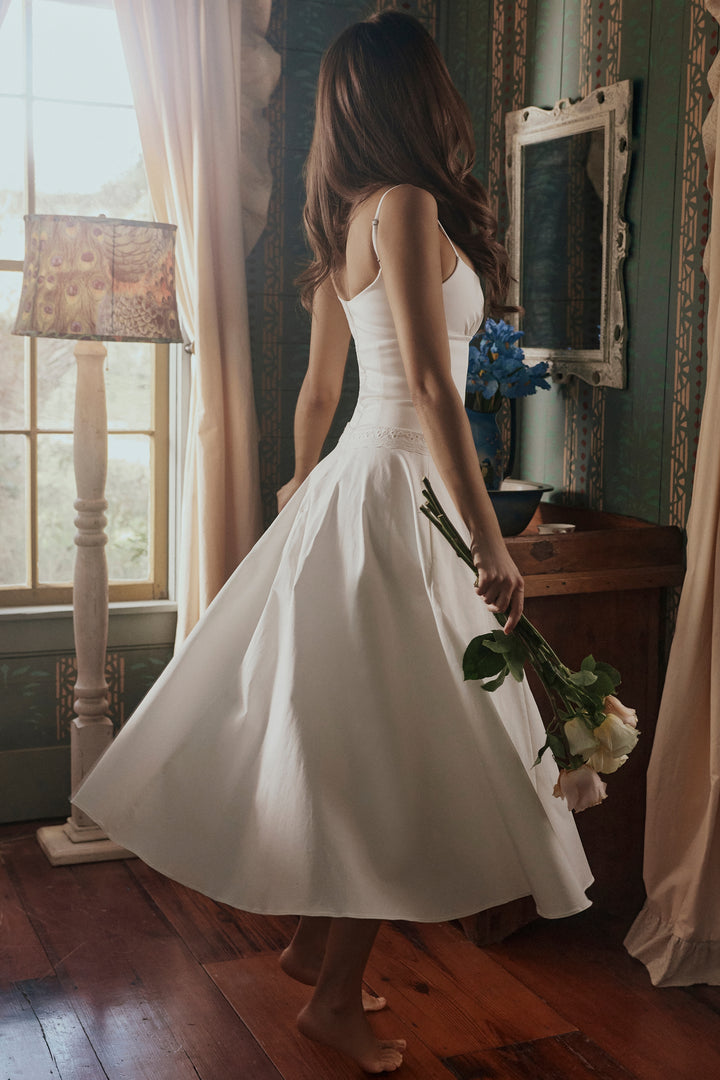 Pearl Bloom Midi Dress