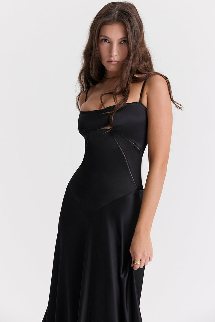 Angelique Maxi Dress in Black