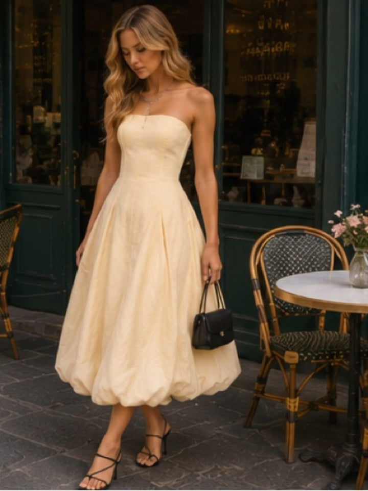 Juliette Bubble Hem Midi Dress