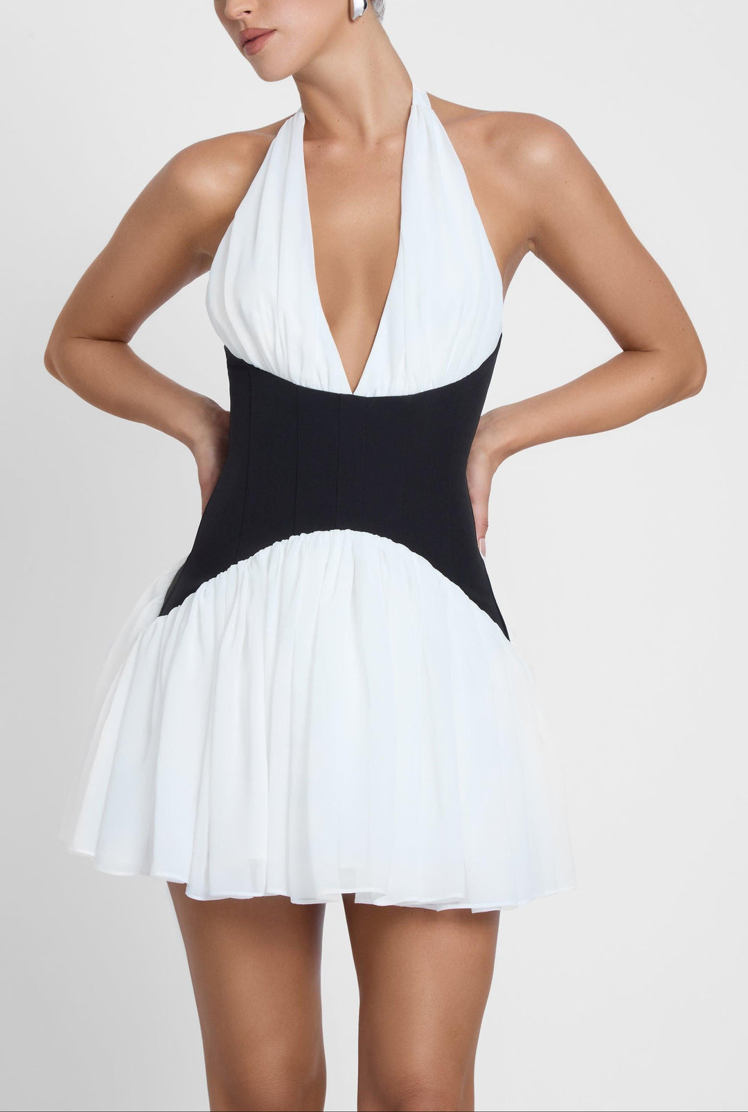 Rhea Contrast Corset Mini Dress