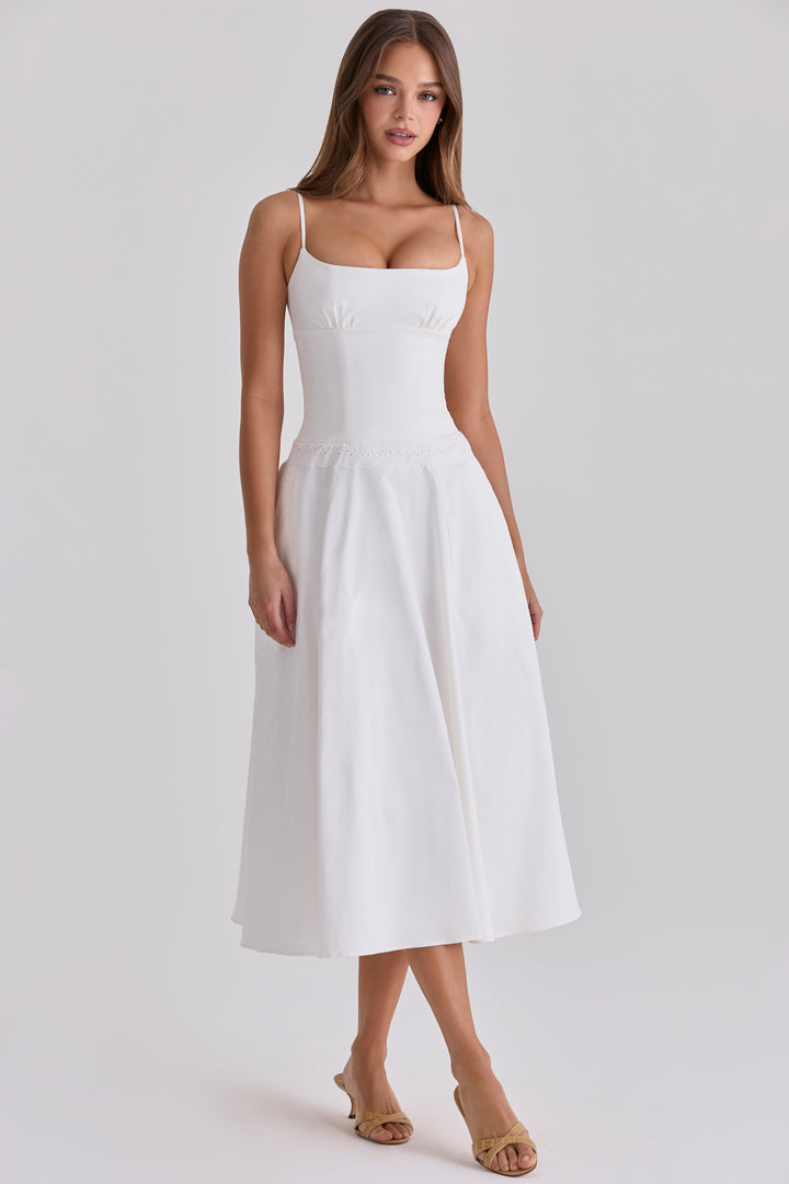 Pearl Bloom Midi Dress