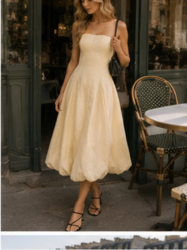 Juliette Bubble Hem Midi Dress