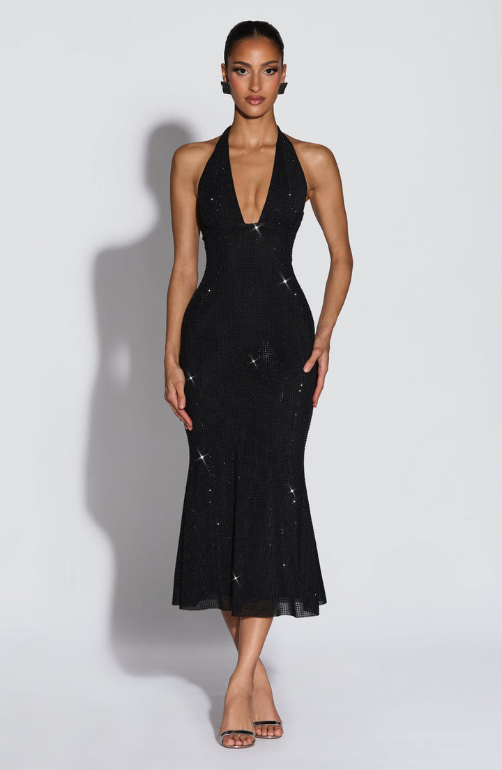 Starlight Siren Halter Gown