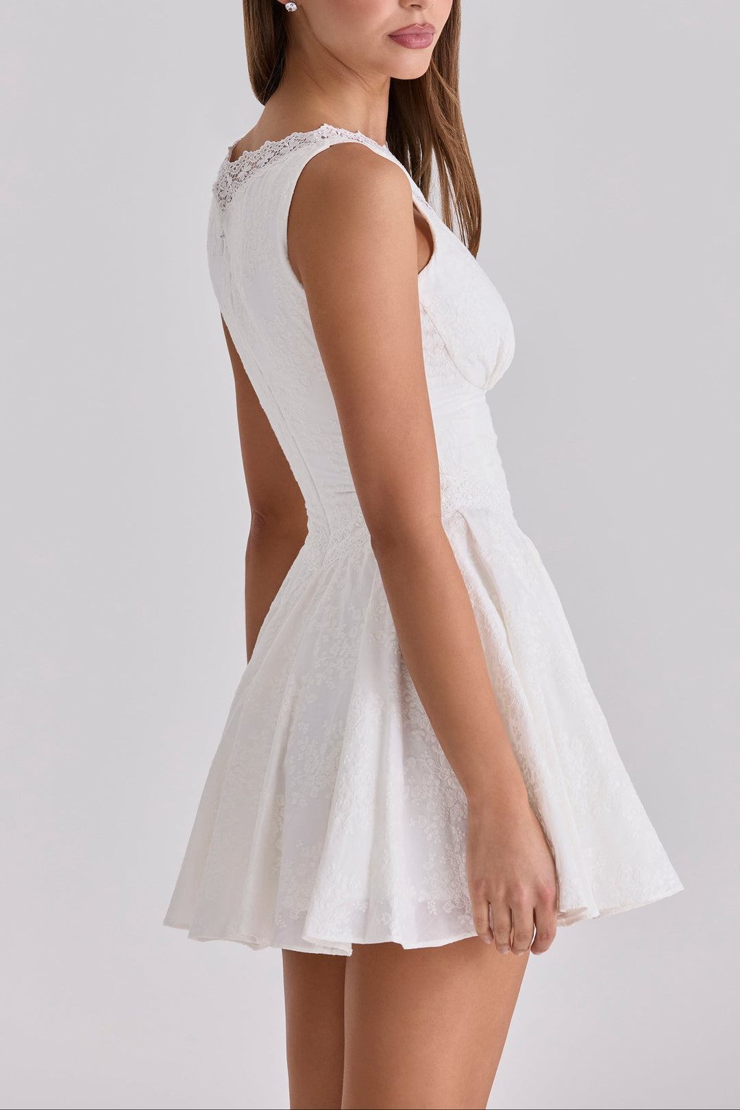 Sophia Ivory Grace Midi Dress