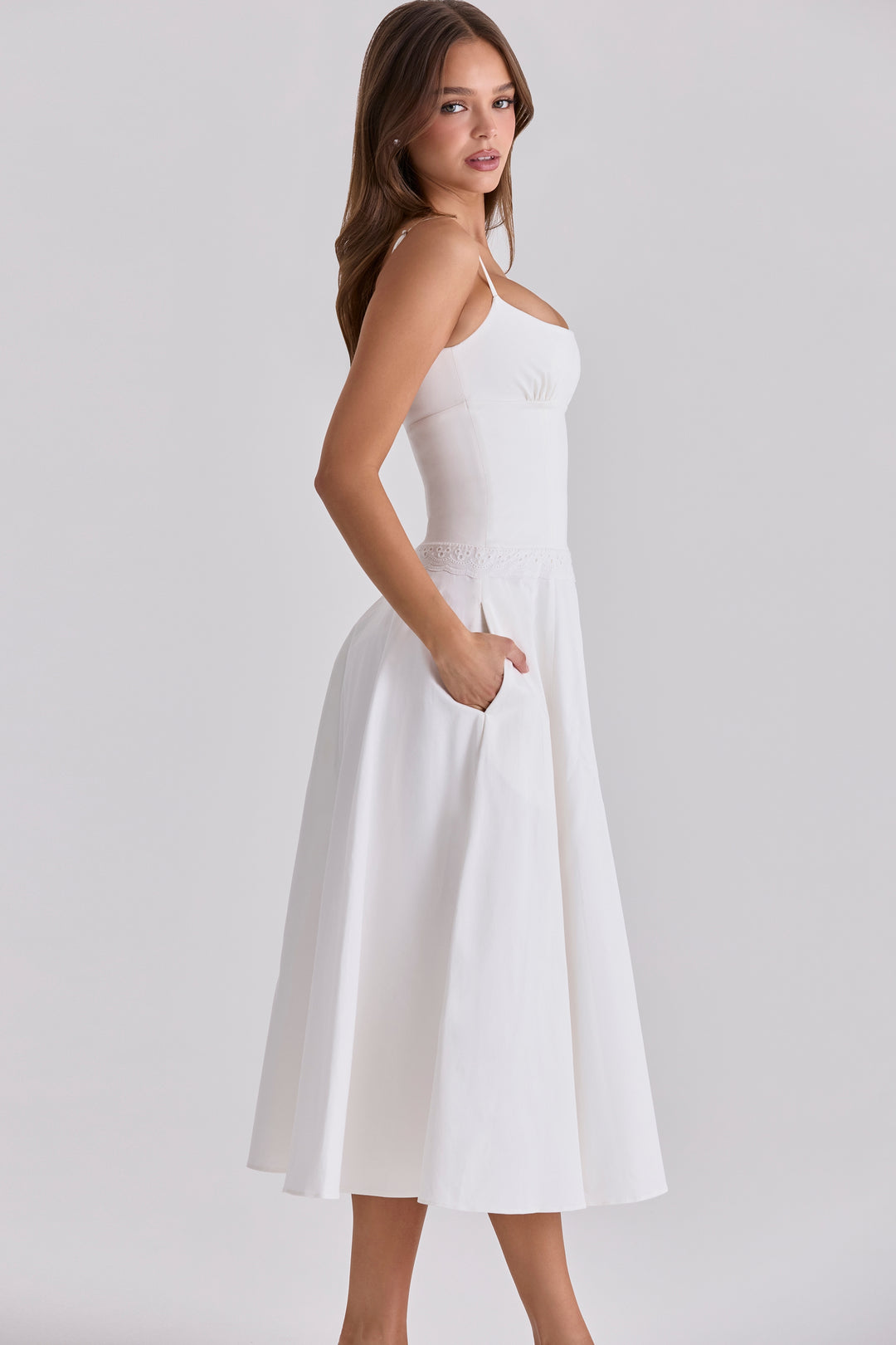 Pearl Bloom Midi Dress