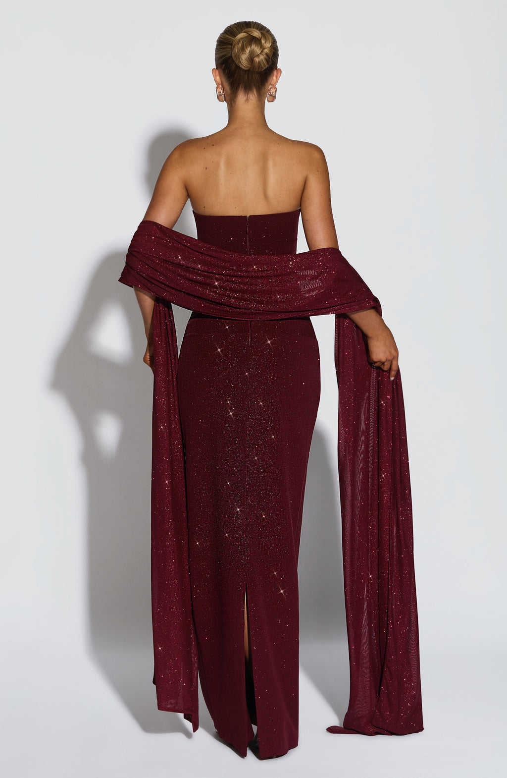 Pandora Maxi Dress in Wine