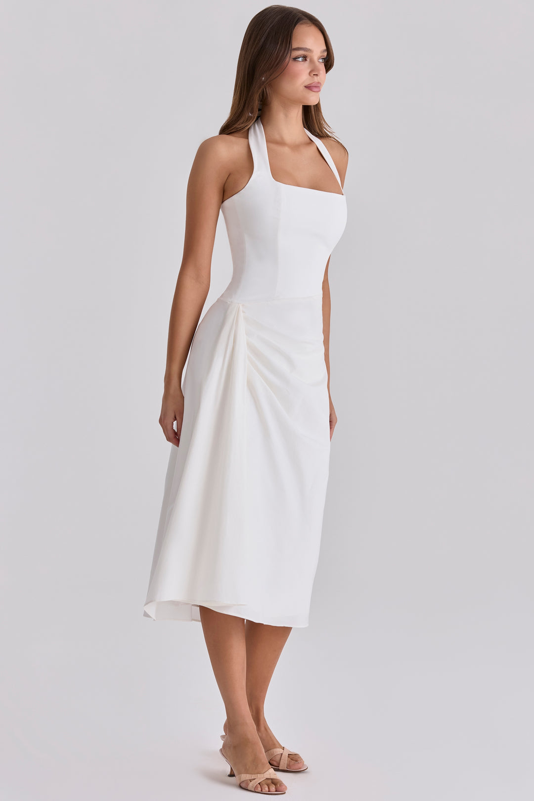 Ivory Muse Midi Dress