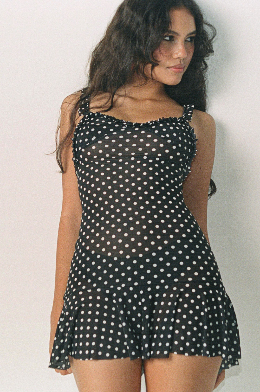 Polka Dot Vintage Mini Dress