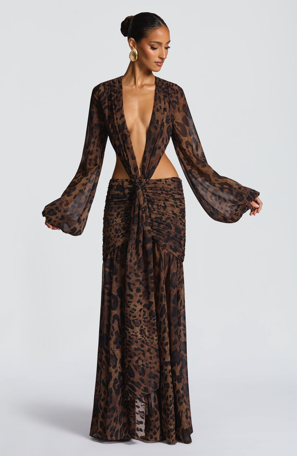 Savannah Allure Cut-Out Maxi Dress