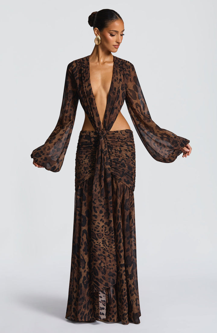 Savannah Allure Cut-Out Maxi Dress