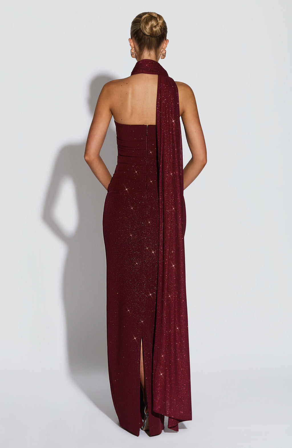 Pandora Maxi Dress in Wine
