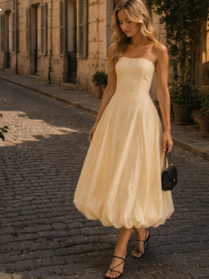 Juliette Bubble Hem Midi Dress