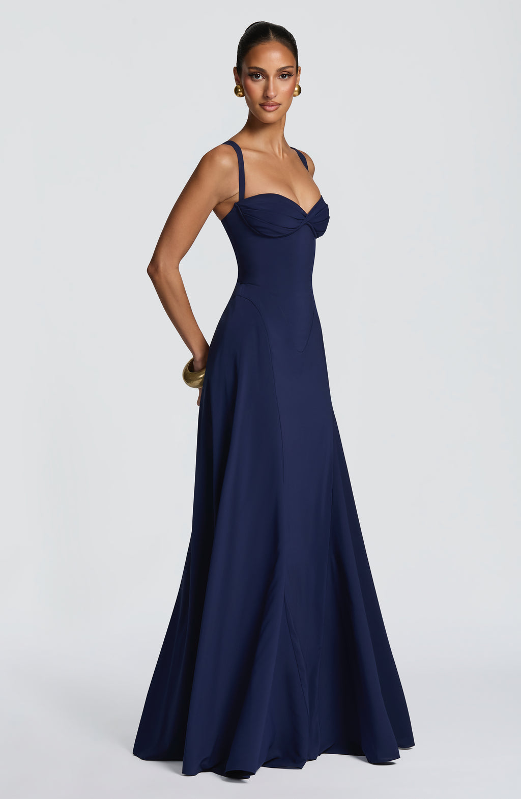 Anora Maxi Dress in Navyblue