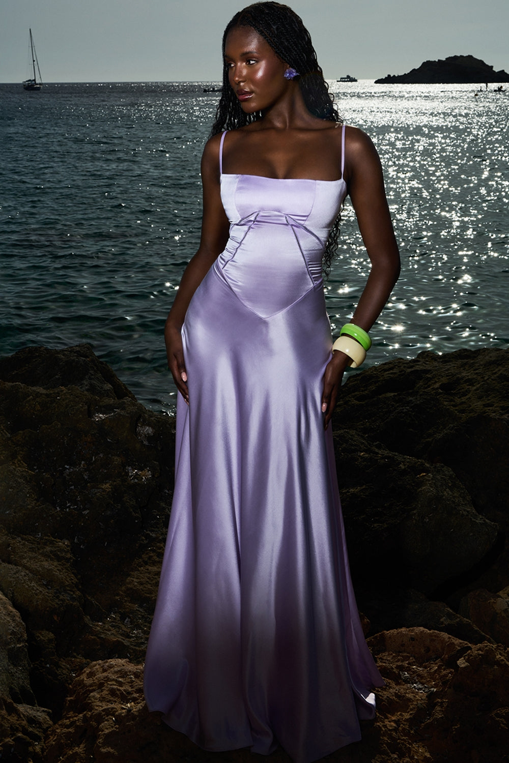 Angelique Maxi Dress in Black