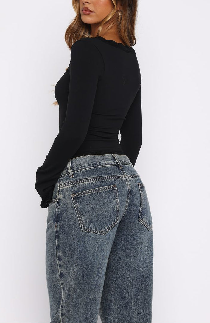 Lily Full Sleeve Top in White