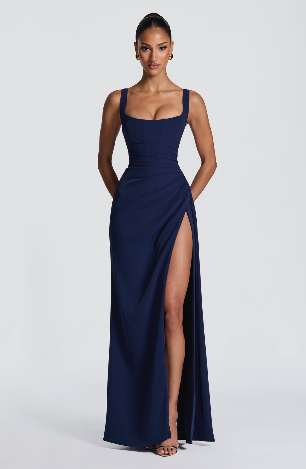 Sienna Midnight Slit Maxi Dress