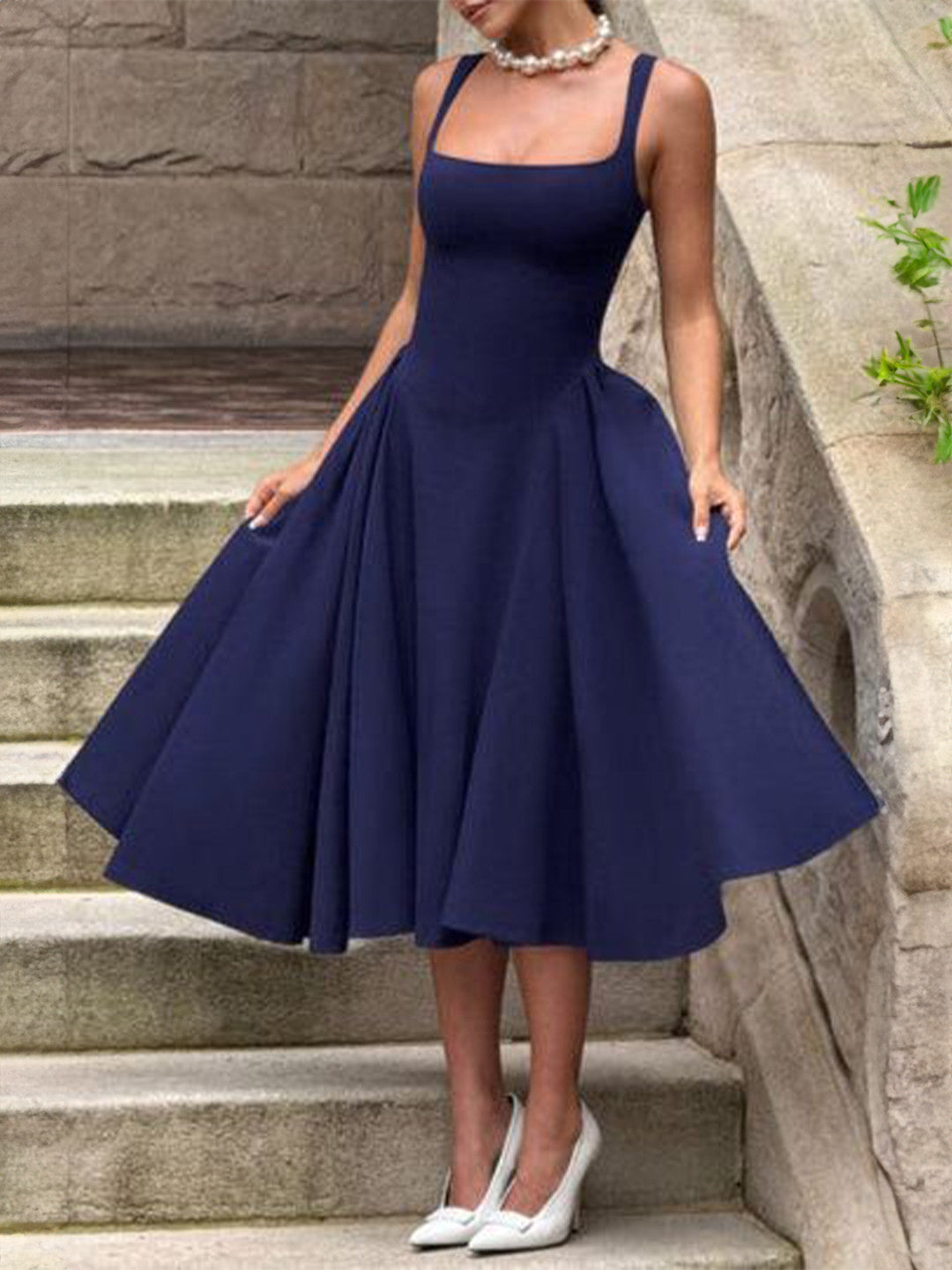 Pavlina Midi Dress in Wine